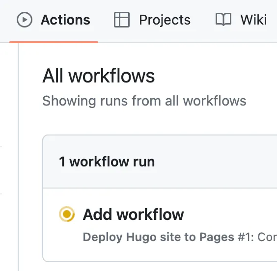 Workflow running